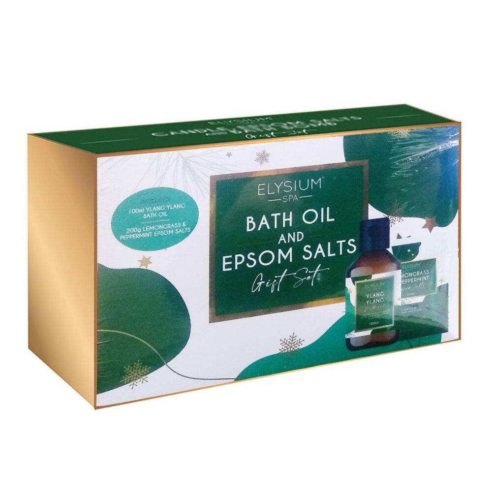 Elysium SPA Epsom Salts With Bath Oil Ylang Ylang Gift Set