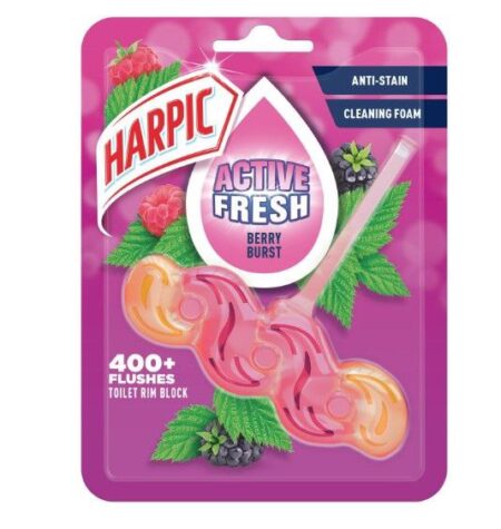 Harpic Active Fresh Berry Burst Rim Block