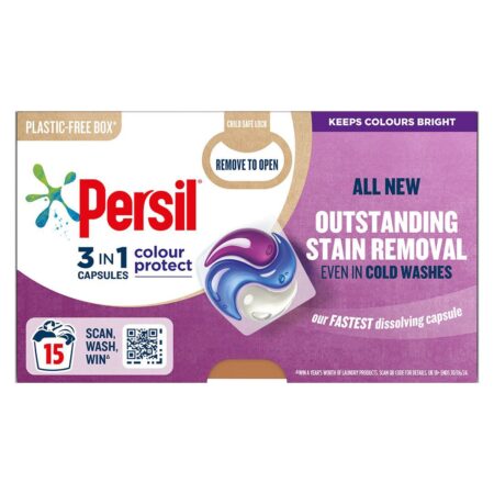 Persil 3 in 1 Washing Capsules Colour Protect 15w