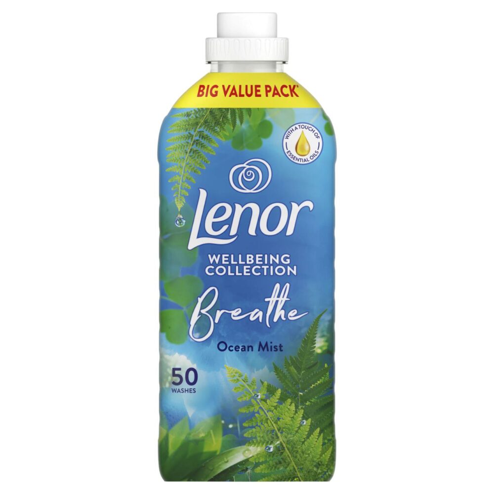 Lenor Wellbeing Ocean Mist Fabric Conditioner 50W