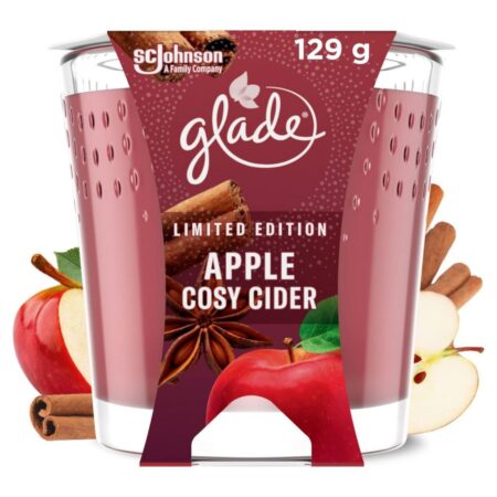 Glade Apple Cosy Cider Scented Candle 225g