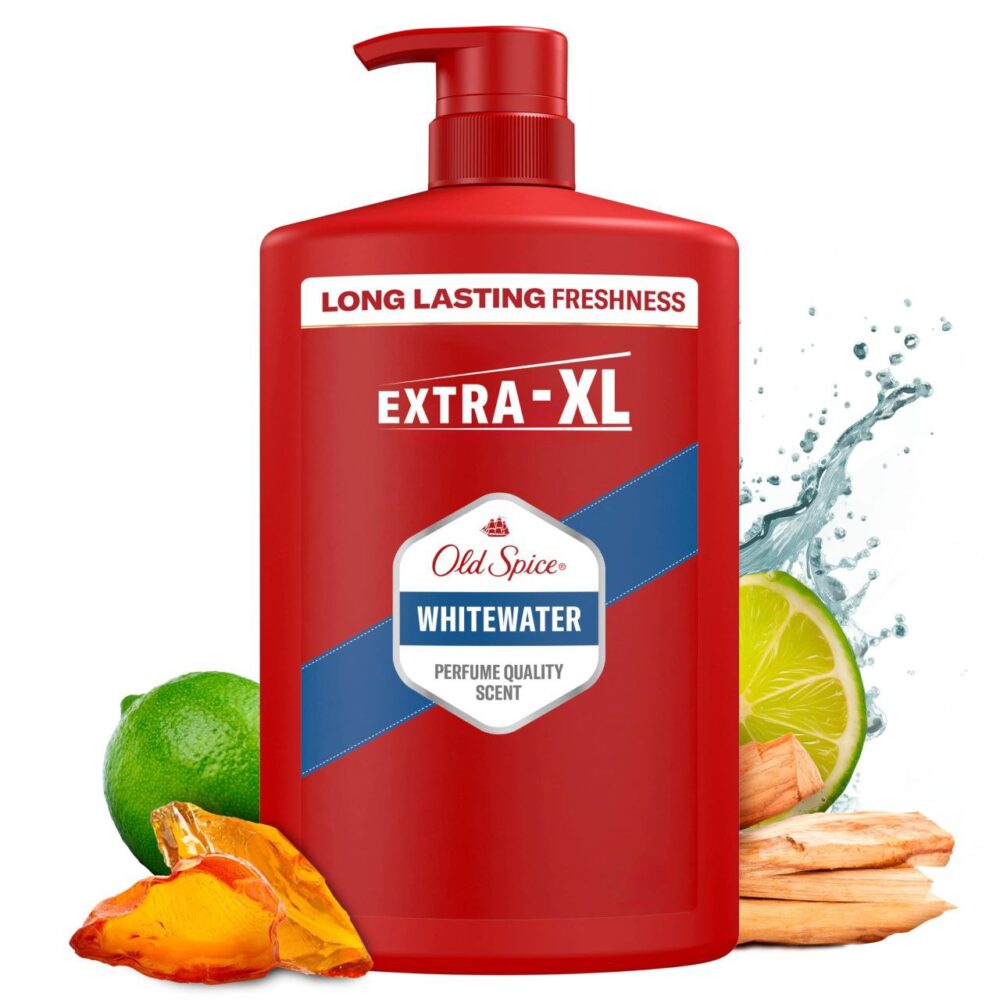 Old Spice Whitewater Men’s Shower Gel & Shampoo 1000ml - Image 2