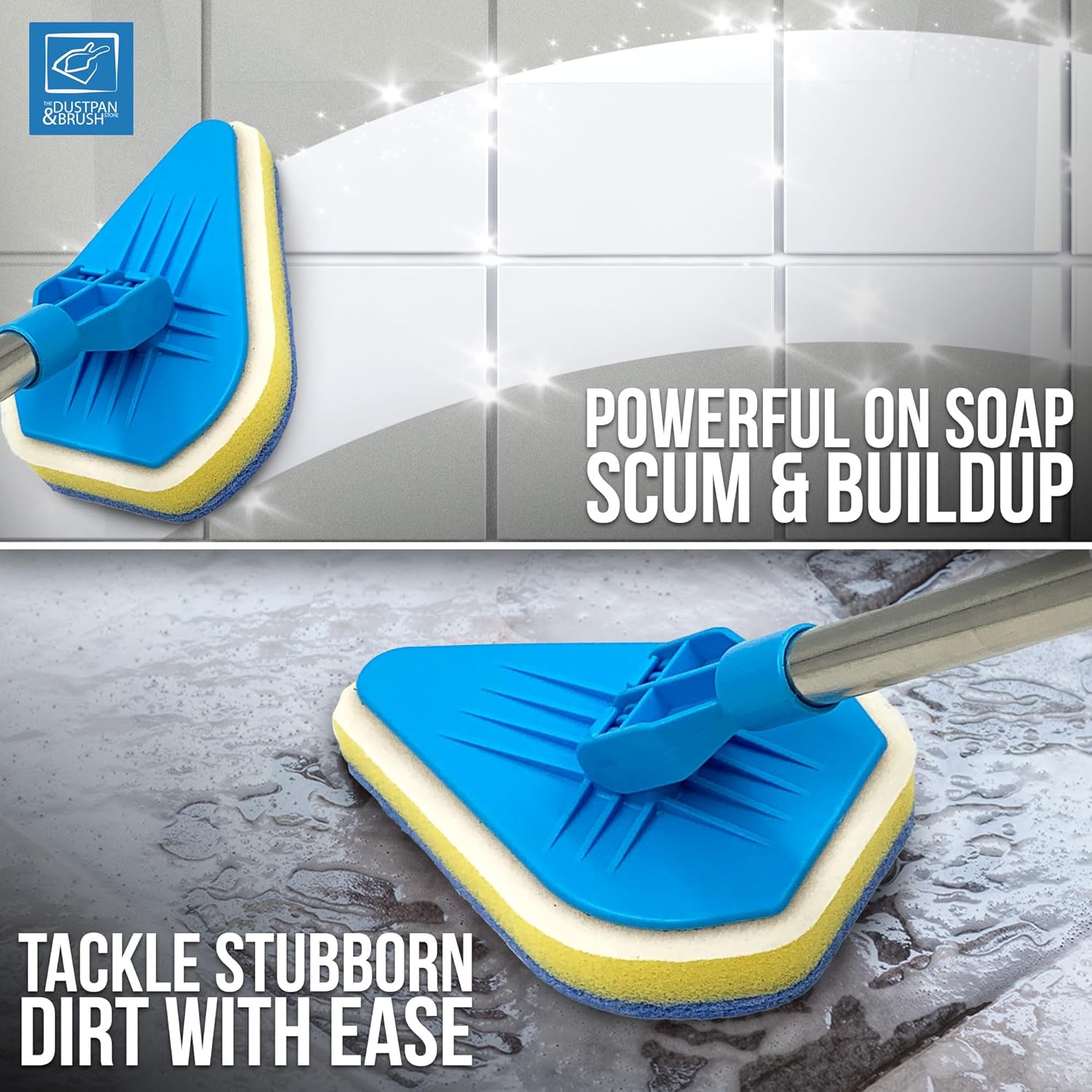 Dustpan & Brush Multipurpose Telescopic Bathroom Cleaner Set - Image 7