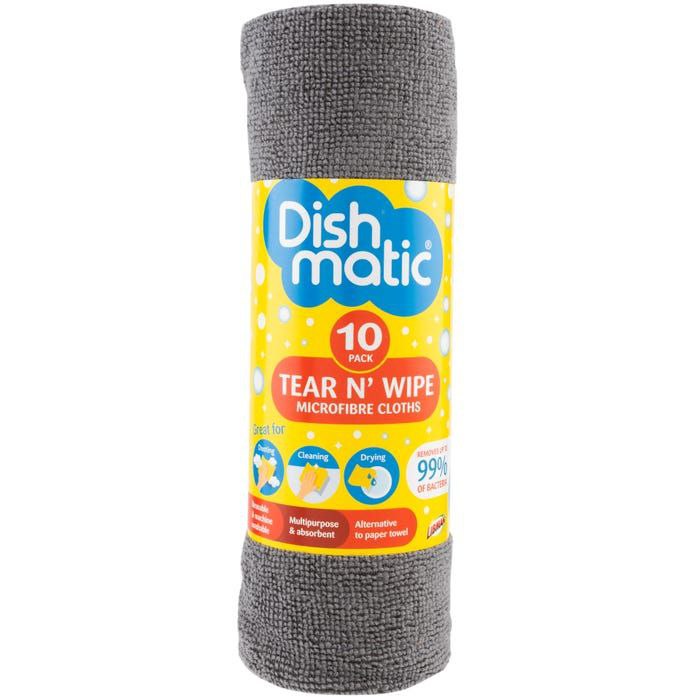 Dishmatic Tear N' Wipe Microfibre Cloths 15Pk - Image 2