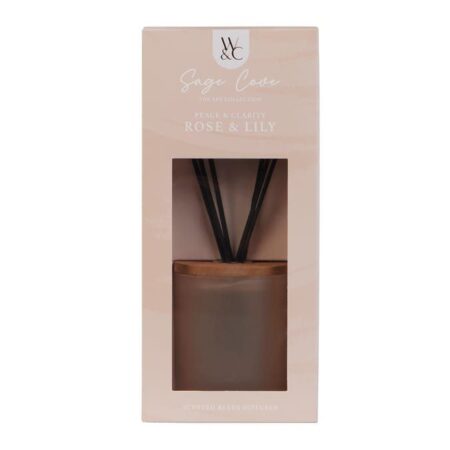 Sage Cove Rose & Lily Scented Reed Diffuser 100ml