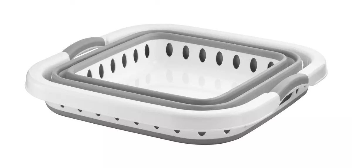 Home+ Collapsible Plastic Laundry Basket, Foldable Pop Up Storage Container 40L - Image 3