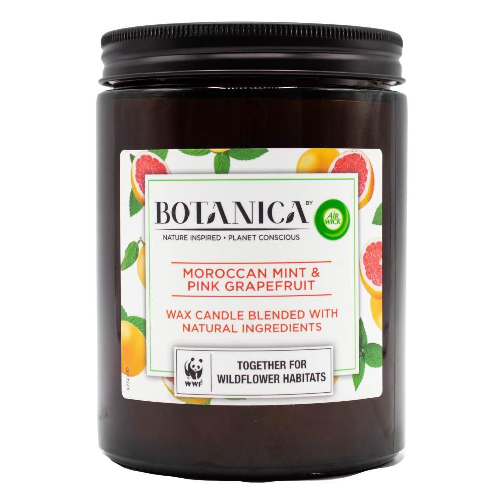 Botanica by Air Wick Moroccan Mint & Pink Grapefruit Candle 205g