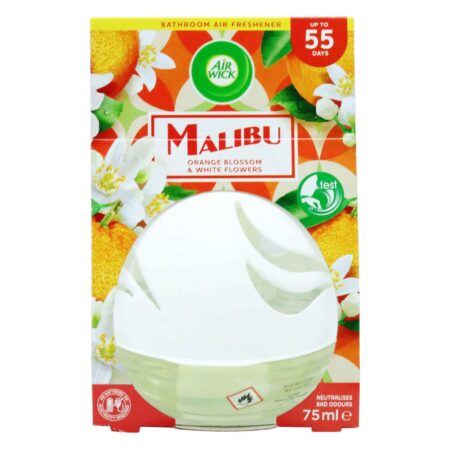 Airwick Decosphere Malibu Orange Blossom &white Flowers