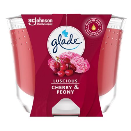 Glade Scented Candle Luscious Cherry & Peony 225g
