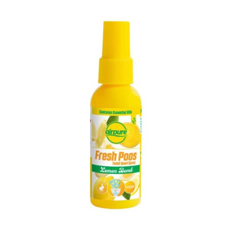 Fresh Poos Toilet Bowl Spray - Lemon Bomb