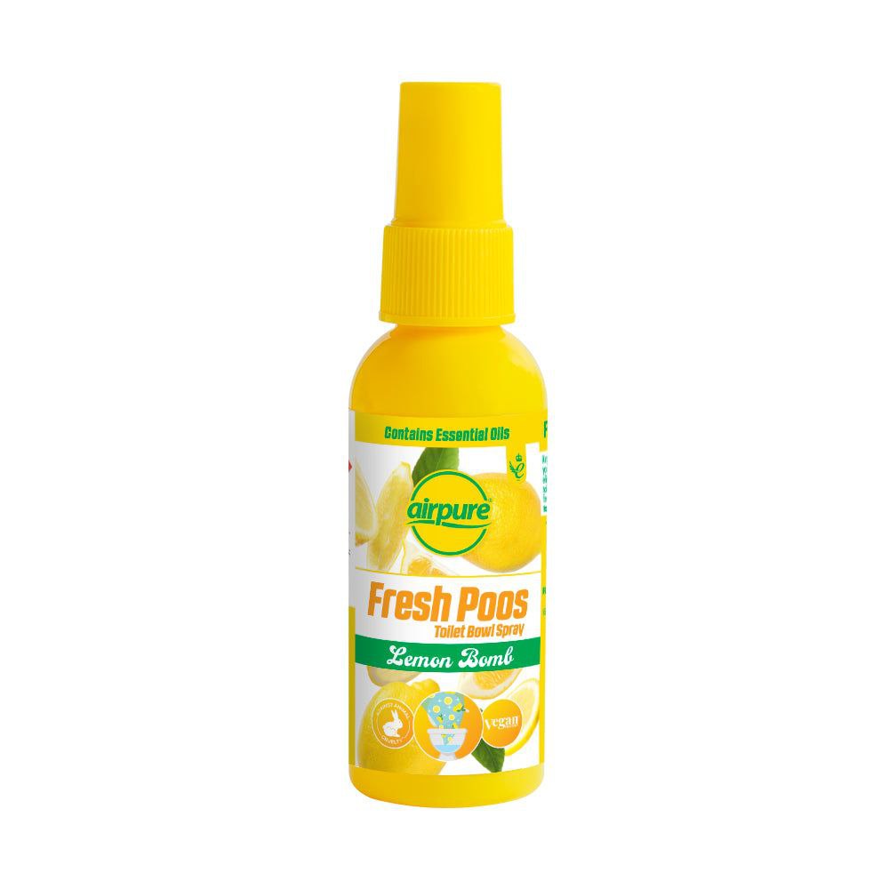Fresh Poos Toilet Bowl Spray - Lemon Bomb