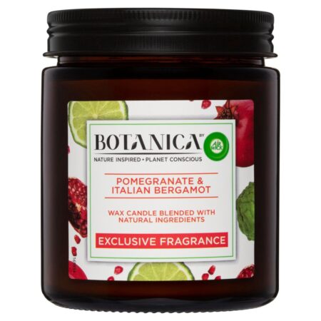 Botanica by Air Wick Pomegranate & Italian Bergamot Candle 205g
