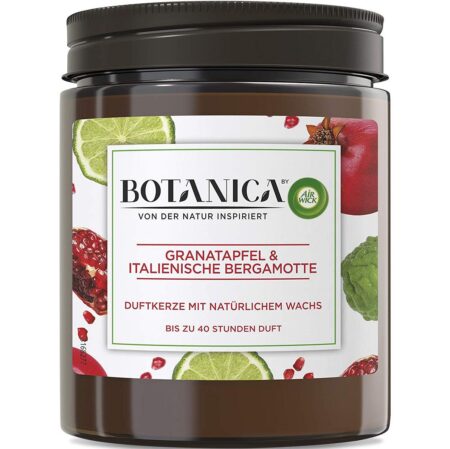 Botanica By Airwick Pomegranate & Italian Bergamot Candle 205g