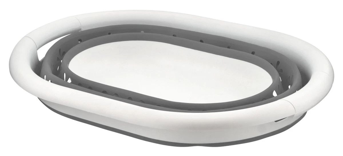 Home+ Collapsible Oval Laundry Basket Foldable Storage Container 14L - Image 4