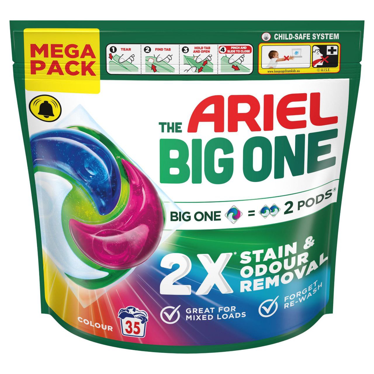 Ariel The Big One PODS Laundry Capsules 35W