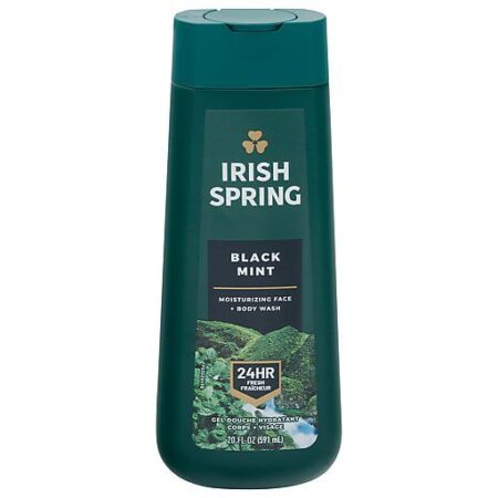 Irish Spring Black Mint Moisturizing Face + Body Wash 591ml