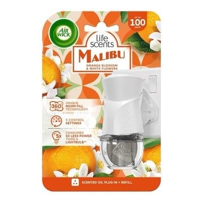 Airwick Malibu Orange Blossom & White Flowers Plug In Diffuser