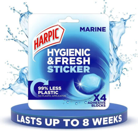 Harpic Marine Fresh Sticker Adhesive Toilet Block