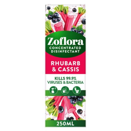 Zoflora Rhubarb & Cassis Concentrated Disinfectant 250ml