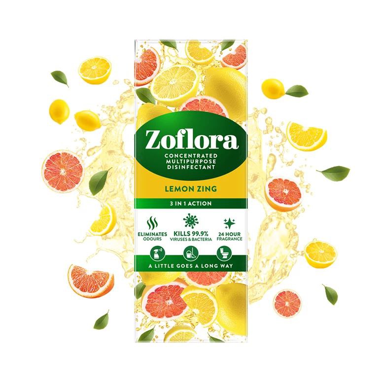 Zoflora Lemon Zing Concentrated Disinfectant 120ml