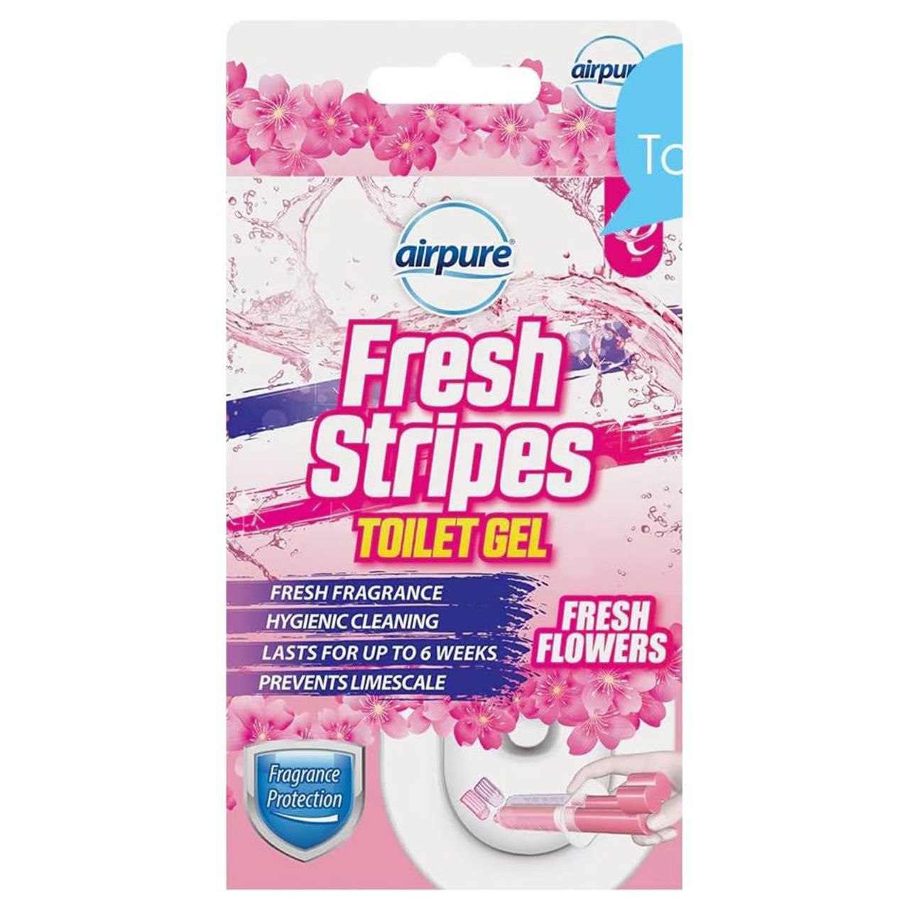 Airpure Fresh Flowers Fresh Stripes Toilet Gel