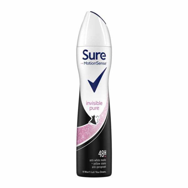 Sure Women 72hr Invisible Pure Antiperspirant Deodorant Spray