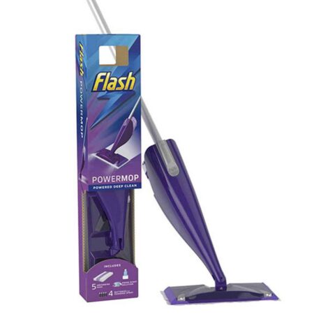 Flash PowerMop Starter Kit with 5 Pads & Liquid Refill