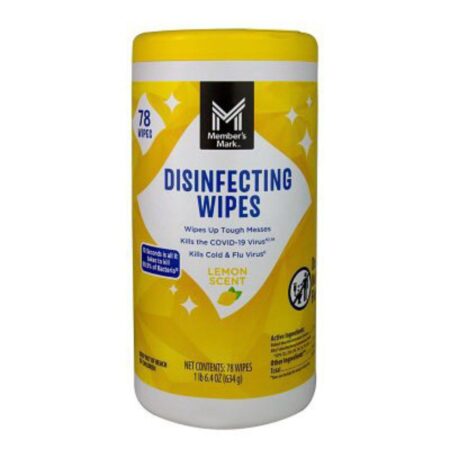 Member's Mark Lemon Scent Disinfecting 78Wipes