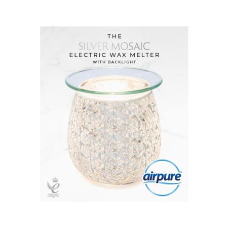 Airpure The Silver Mosaic Electric Wax Melter With Backlight