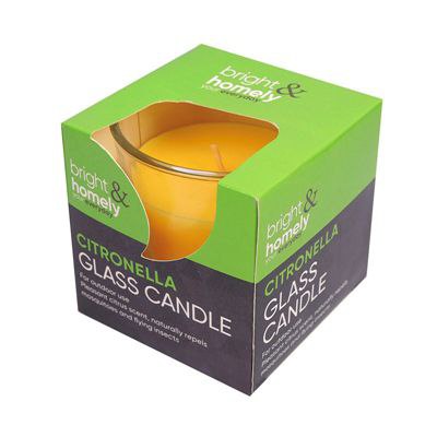 Bright & Homely Citronella Glass Candle