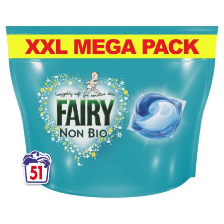 Fairy Non-Bio Washing Pods For Sensitive Skin 51W