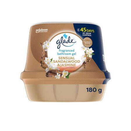 Glade Bathroom Gel Air Freshener Sandalwood & Jasmine 180g