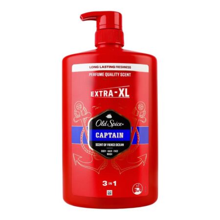 Old Spice Captain Shower Gel & Shampoo For Men 1000ml