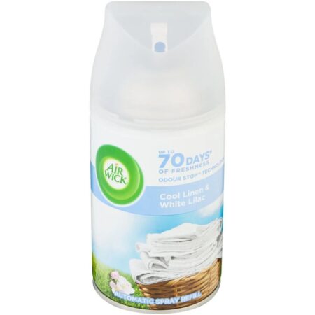 Airwick Automatic Freshmatic Spray Refills Cool Linen & White Lilac