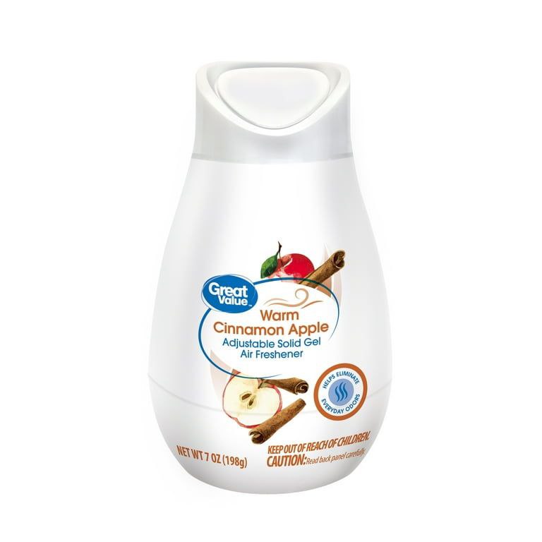 Great Value Adjustable Solid Gel Cone Air Freshener Warm Cinnamon Apple 7oz