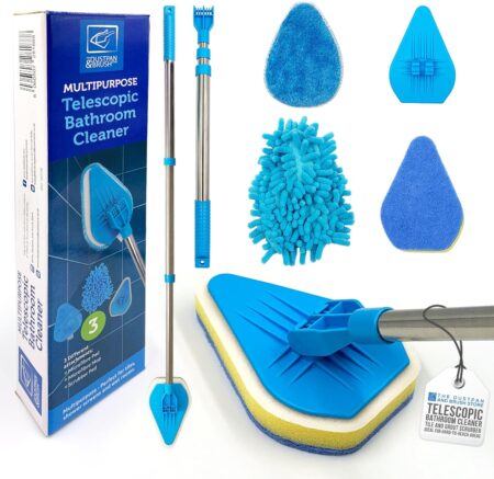 Dustpan & Brush Multipurpose Telescopic Bathroom Cleaner Set