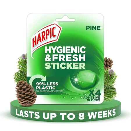 Harpic Hygienic & Fresh Pine Stickers Toilet Freshener