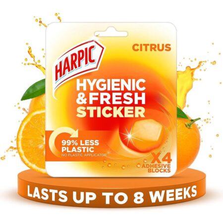 Harpic Hygienic & Fresh Citrus Stickers Toilet Freshener