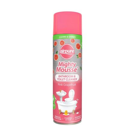 Airpure Mighty Mousse Bathroom & Toilet Cleaner Pink Grapefruit 500ml