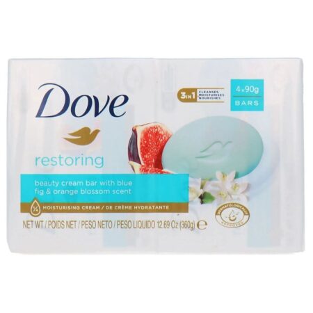 Dove Restoring Beauty Cream Bar With Blue Fig & Orange Blossom Scent 4Bar