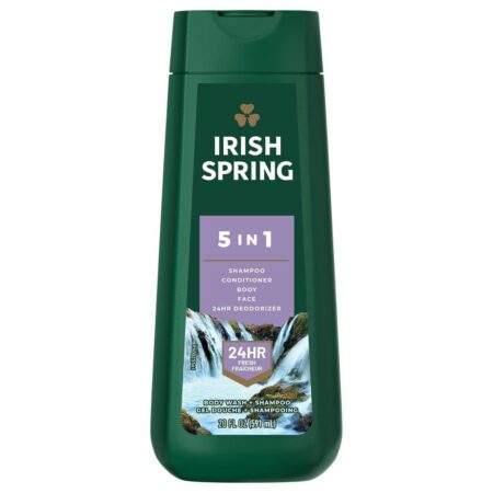 Irish Spring 5-In-1 Body Wash + Shampoo & Conditioner 591ml