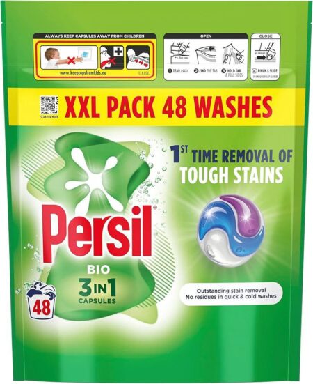 Persil Bio 3in1 Laundry Washing Capsules 48W