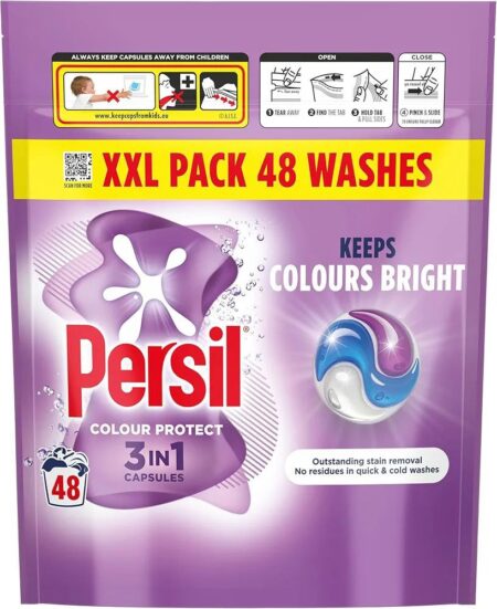 Persil Colour Protect 3 in 1 Laundry Washing Capsules 48W