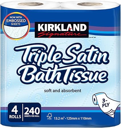 Kirkland Signature Bath Tissue 4 Rolls