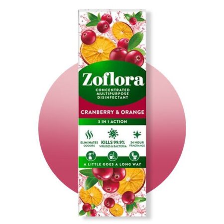 Zoflora Cranberry & Orange Concentrated Disinfectant 250ml