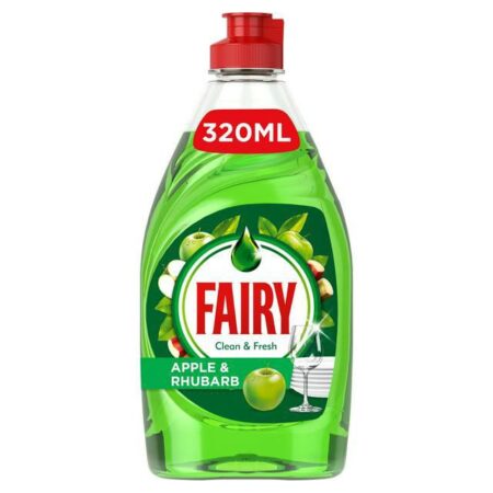 Fairy Clean & Fresh Apple & Rhubarb Washing Up Liquid 320ml