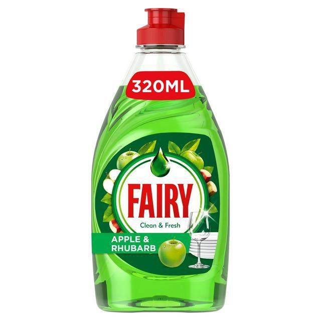 Fairy Clean & Fresh Apple & Rhubarb Washing Up Liquid 320ml