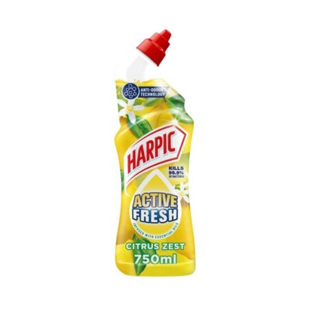 Harpic Active Fresh Citrus Zest Toilet Cleaning Gel 750ml