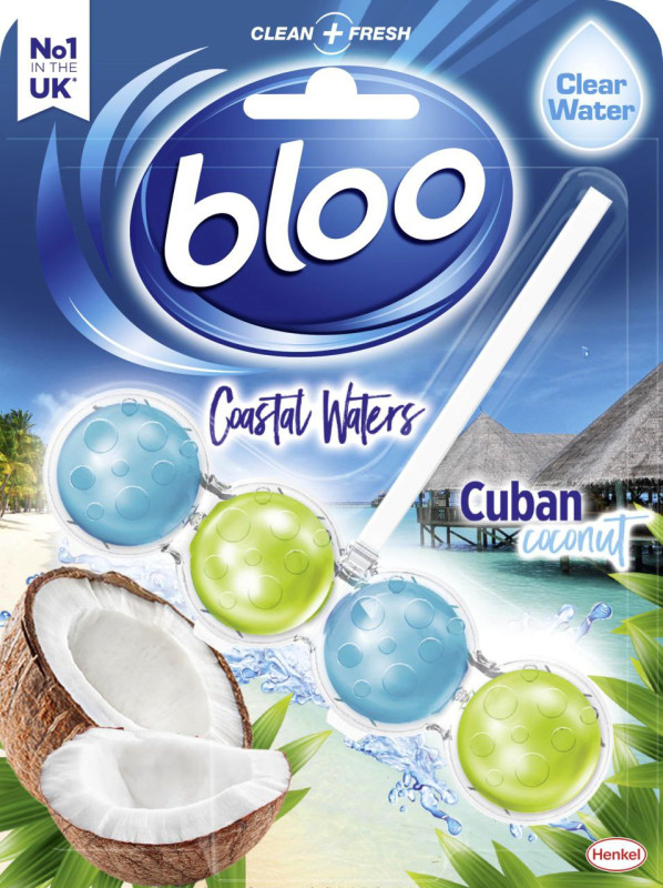 Bloo Toilet Rim Block Coastal Waters Cuban Coconut