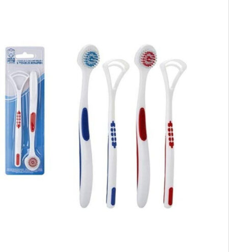 Tongue Cleaner Brush & Scrapper